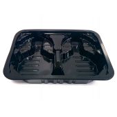 PETPE Meat Trays D13-Range RD13BP-45 Black  239x167x45mm    (Burger Tray)