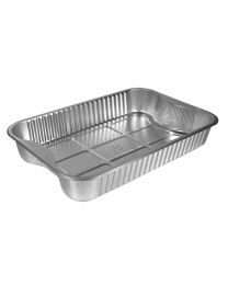 Smoothwall Foil Trays with Handles 293x193x45mm