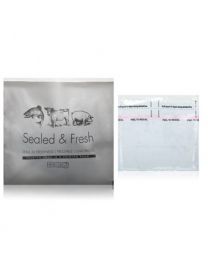 Sealed&Fresh Gum Seal Kraft Bags Resealable Clear front/Red280 x 250mm