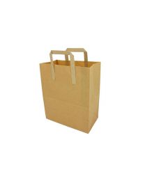 Brown paper tape handle carrier 7x11x9
