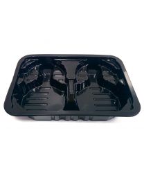 PETPE Meat Trays D13-Range RD13BP-45 Black 239x167x45mm (Burger Tray)